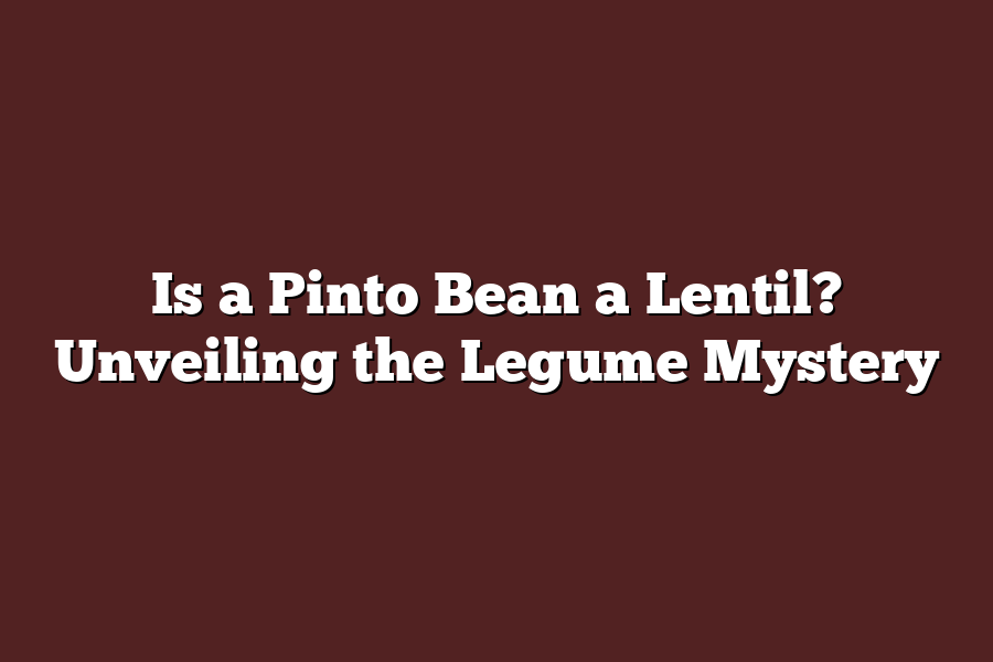 Is a Pinto Bean a Lentil? Unveiling the Legume Mystery