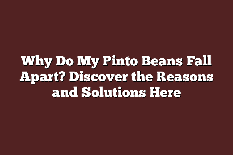 Why Do My Pinto Beans Fall Apart? Discover the Reasons and Solutions Here